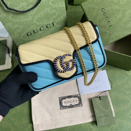  Handbag   Gucci  574969 size  16.5*10.2*5.1  cm