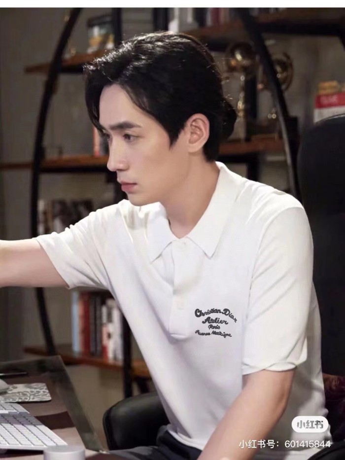 DIOR Quarterly New Products Polo Shirts Men White