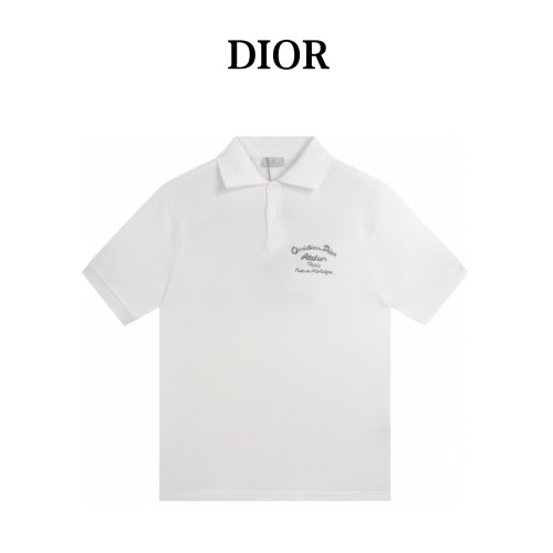DIOR Quarterly New Products Polo Shirts Men White