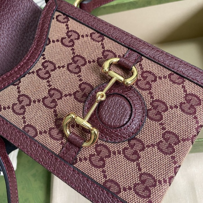 GUCCI Horsebit 1955 Crossbody Bags 625615-F6B3G-9865 size 11.5*4*17 cm