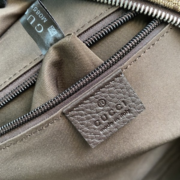 GUCCI Top Zip Backpack Monogram GG Beige/Brown 449906-KY9NN-9873 size 30*14*37cm