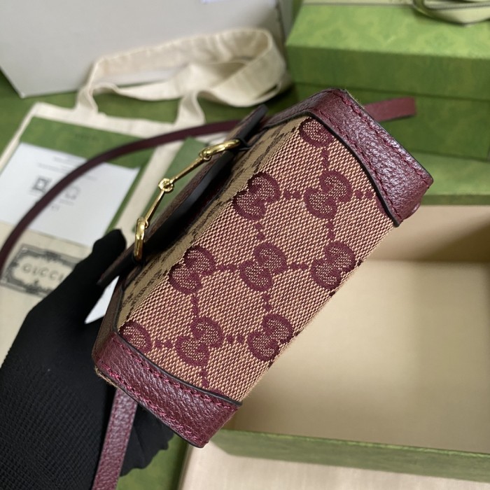 GUCCI Horsebit 1955 Crossbody Bags 625615-F6B3G-9865 size 11.5*4*17 cm