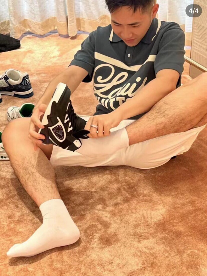 LOUIS VUITTON FW22 Polo Shirt Men's Blue