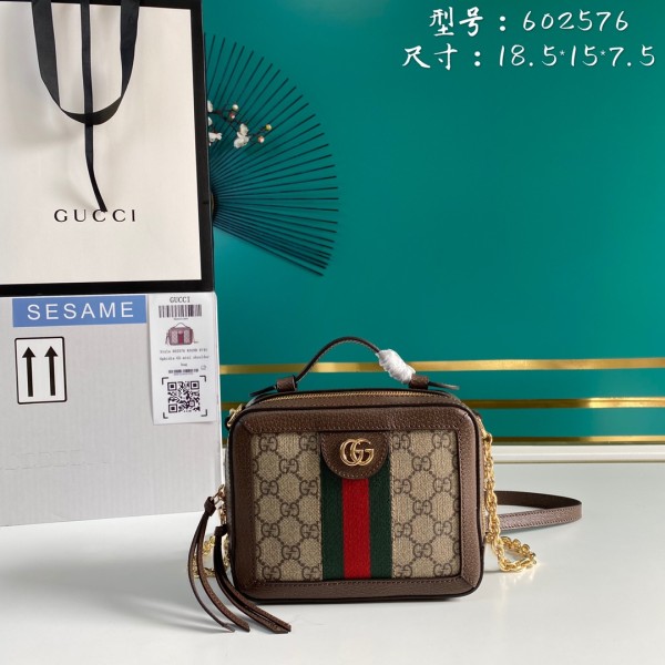  Handbag   Gucci    602576  size  18.5*15*7.5   cm