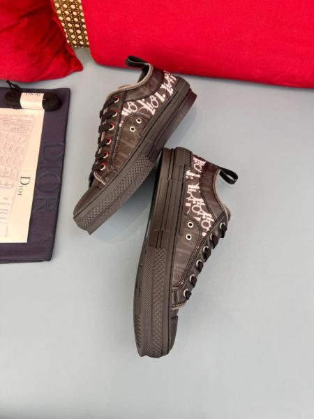 Dior B23 Low Top Canvas Oblique Black