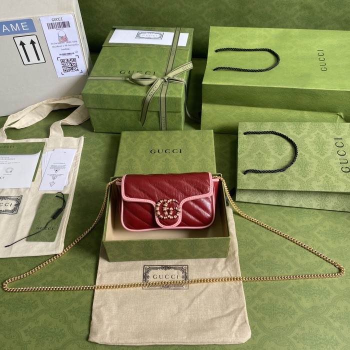  Handbag    Gucci  574969  size  16.5*10.2*5.1  cm