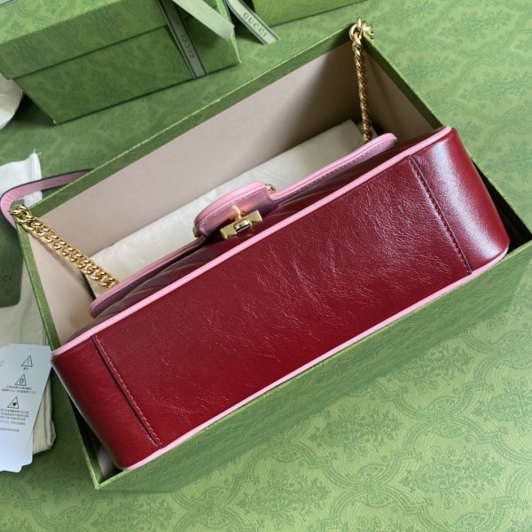  Handbag   Gucci  443497  size  26*15*7  cm