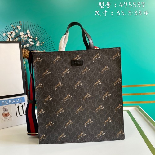  Handbag   Gucci  495559  size  35.5*38*4   cm