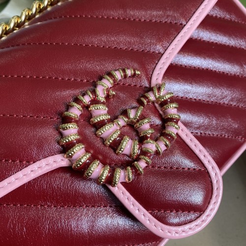  Handbag   Gucci  443497  size  26*15*7  cm