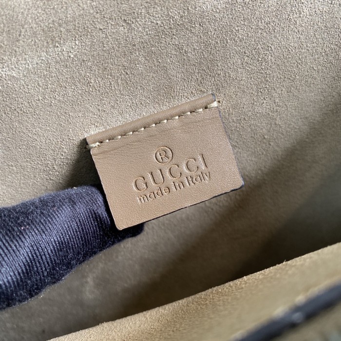 Gucci Dionysus Shoulder Bag Small GG Supreme Beige/Ebony 400249-KHNRN-8642 size 28*9*17 cm
