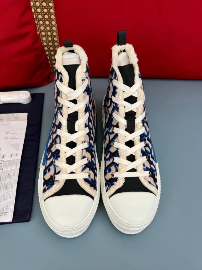 Dior B23 High Beige Black Navy Tapestry