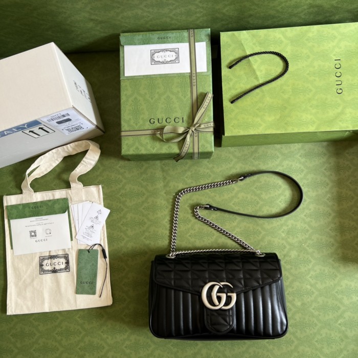  Handbag   Gucci  443496  size 31*19*7 cm