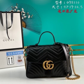  Handbag   Gucci  498110  size  27*19*10.5  cm