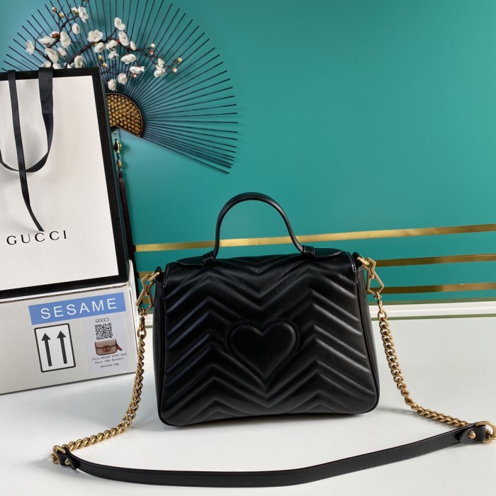  Handbag   Gucci  498110  size  27*19*10.5  cm