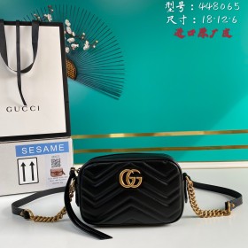  Handbag   Gucci   448065  size  18*12*6  cm