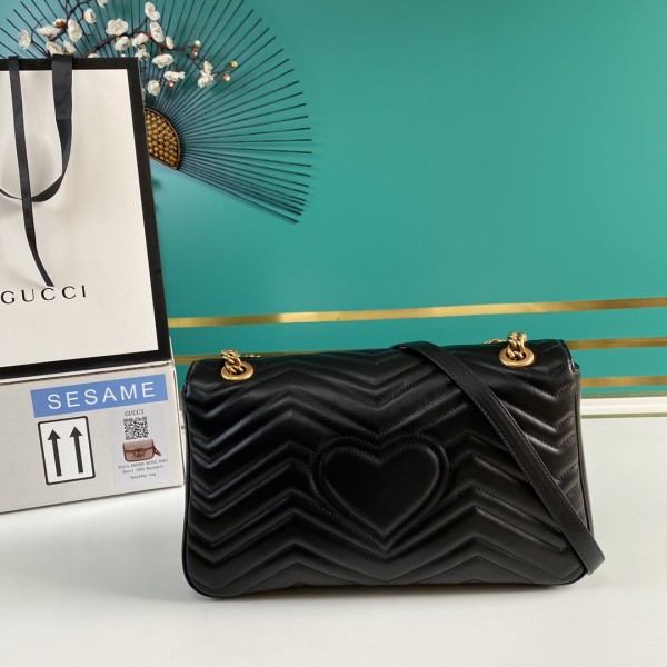  Handbag   Gucci  443496  size  31*19*7  cm