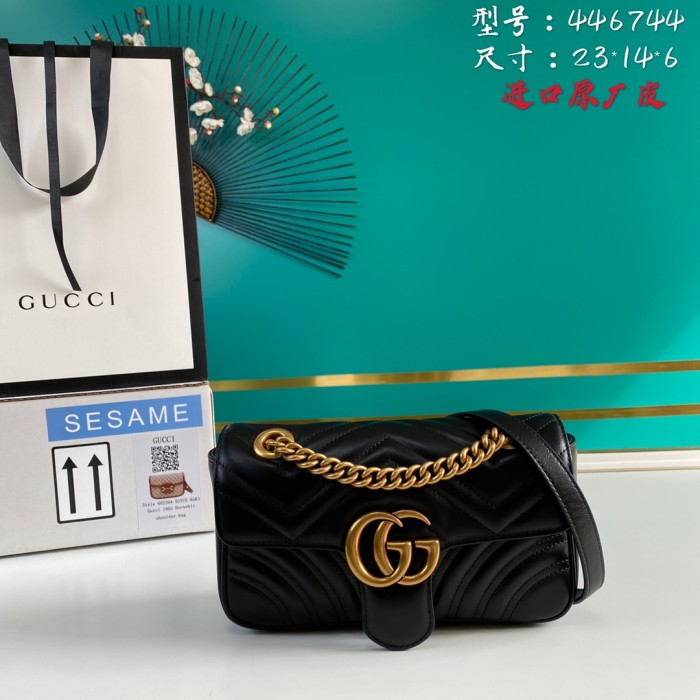  Handbag   Gucci  446744  size  23*14*6  cm