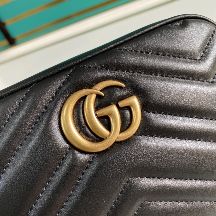  Handbag   Gucci   448065  size  18*12*6  cm