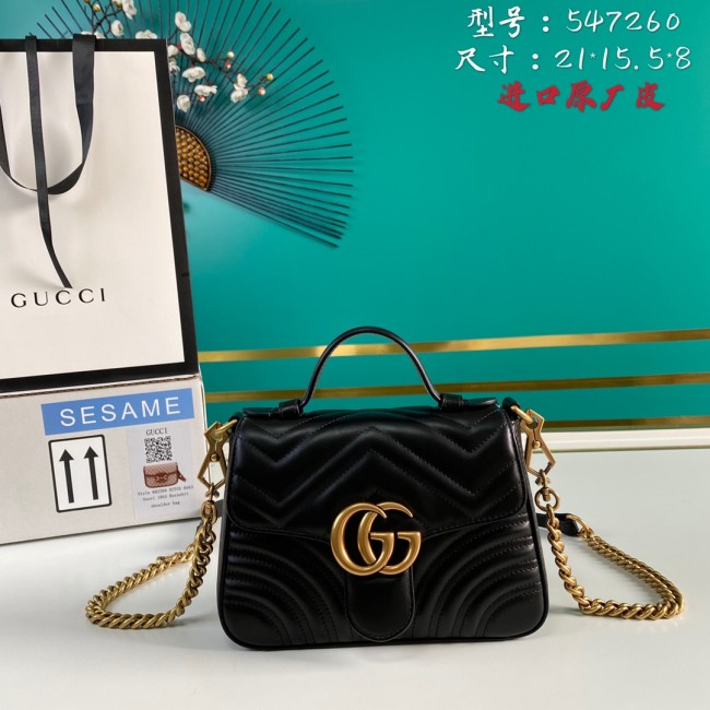  Handbag   Gucci  547260  size  21*15.5*8  cm
