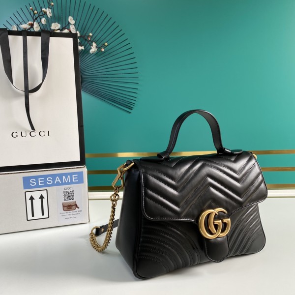  Handbag   Gucci  498110  size  27*19*10.5  cm