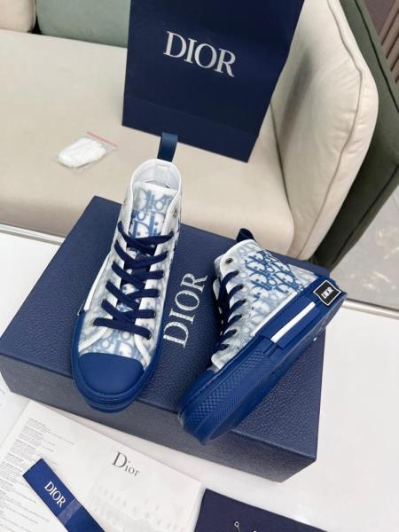 Dior B23 High Top Blue Oblique