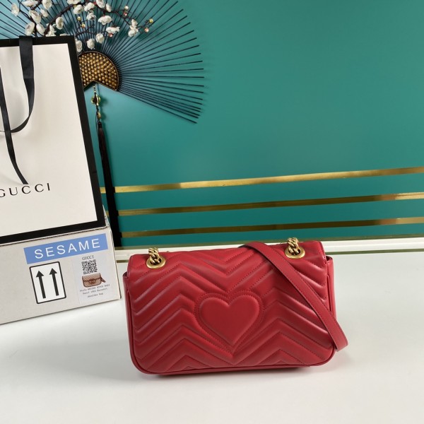  Handbag   Gucci  443497  size  26*15*7  cm