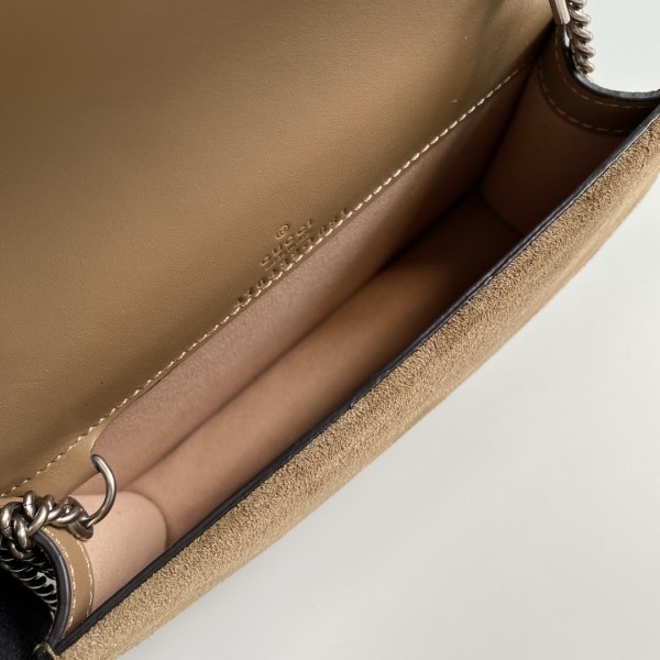 GUCCI Dionysus Tiger Head Buckle Monochrome Logo Canvas and Leather Crossbody Shoulder Bag Super Mini Women's Ebony 476432-KHNRN-8642 size 16.5*4*10cm