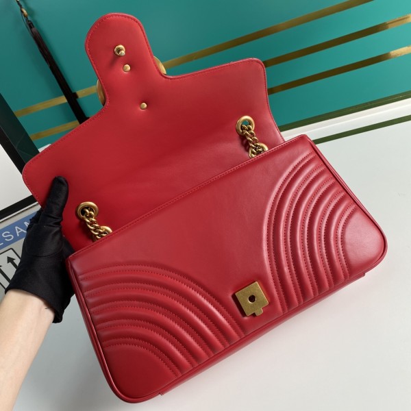  Handbag   Gucci  443496  size  31*19*7  cm