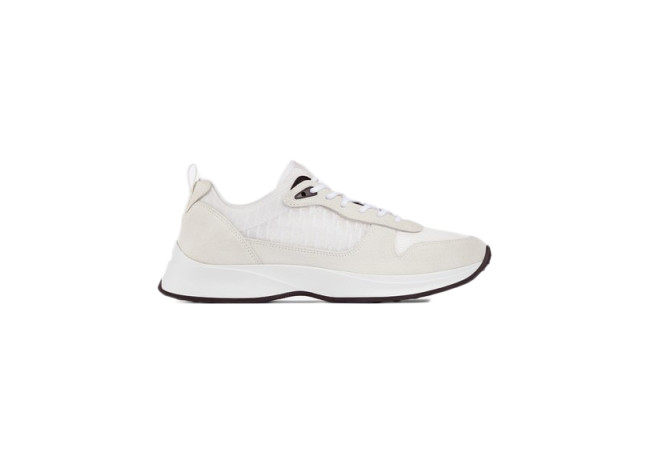 Dior B25 Runner White Oblique Suede