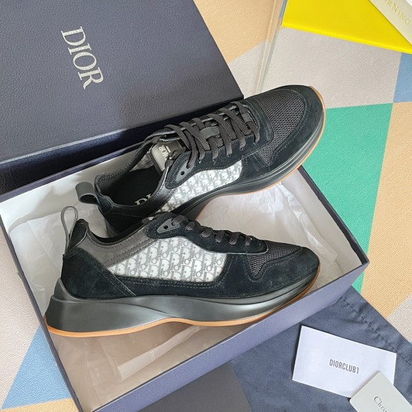 Dior B25 Runner Black Oblique Suede