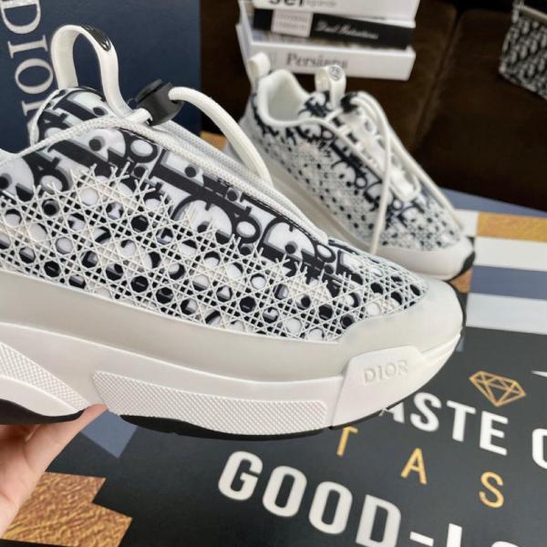 Dior B24 Oblique Cannage Motif White