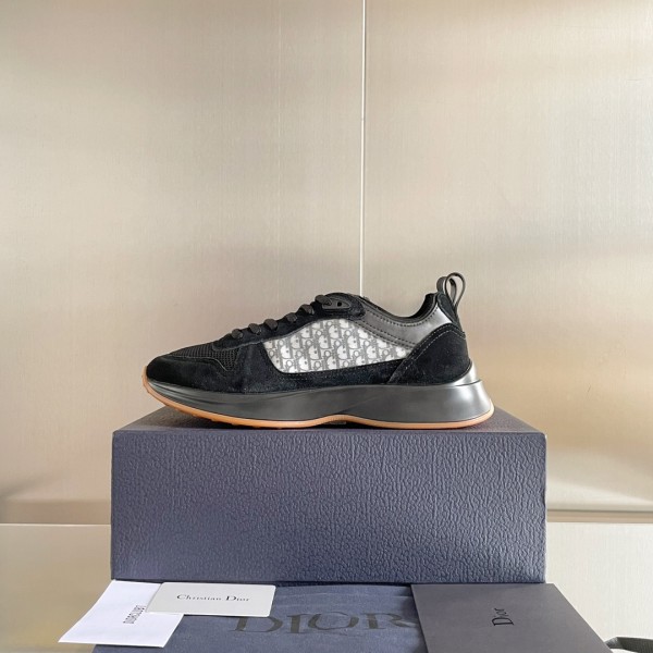 Dior B25 Runner Black Oblique Suede