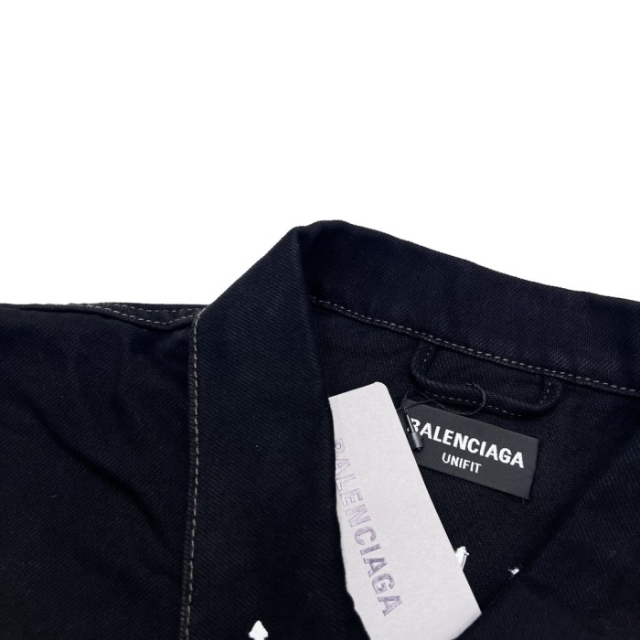 Balenciaga Denim Jackets Women's Black
