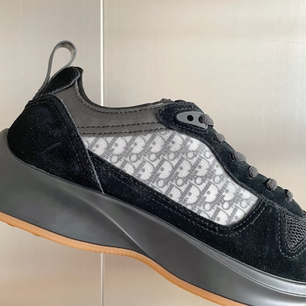 Dior B25 Runner Black Oblique Suede