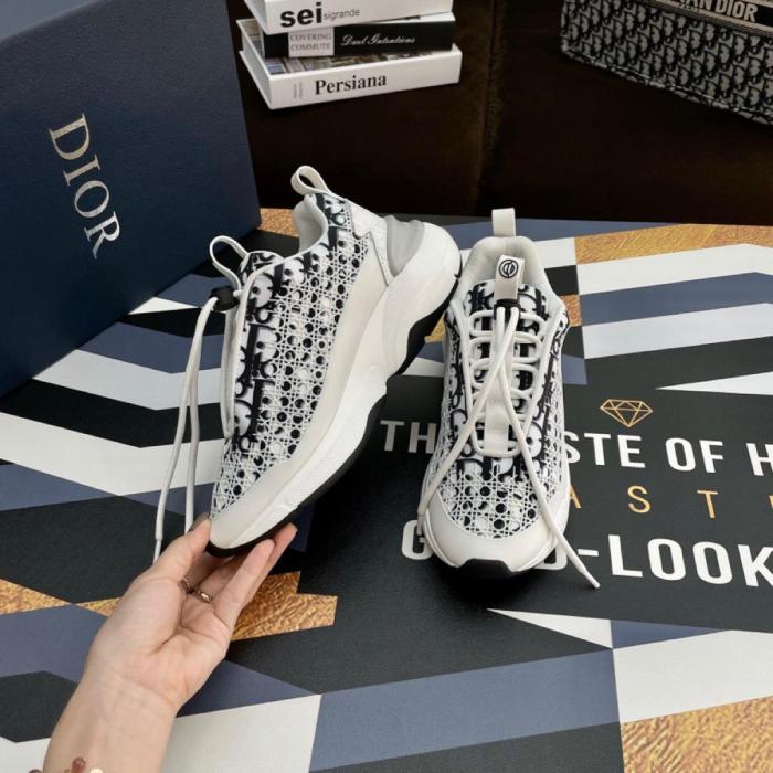 Dior B24 Oblique Cannage Motif White