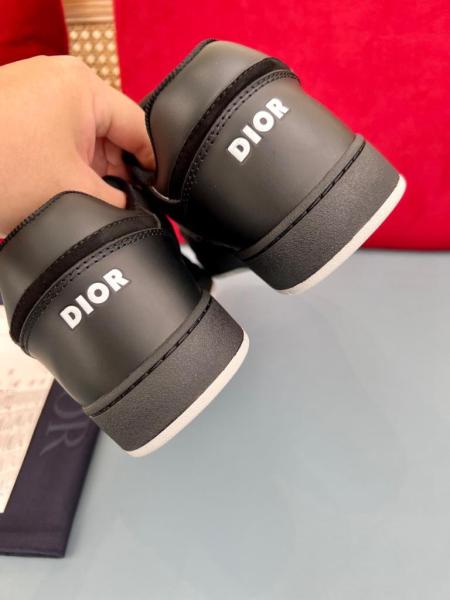 Dior B27 Low Black Dior Oblique Galaxy Leather Grey