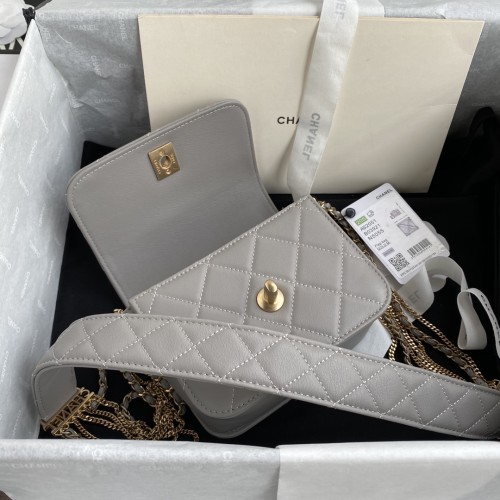  Handbag Chanel  AS2051 size 12-15-6.5 cm.