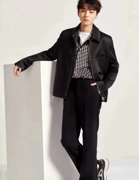 DIOR Shirt Men's Beige Marine Blue