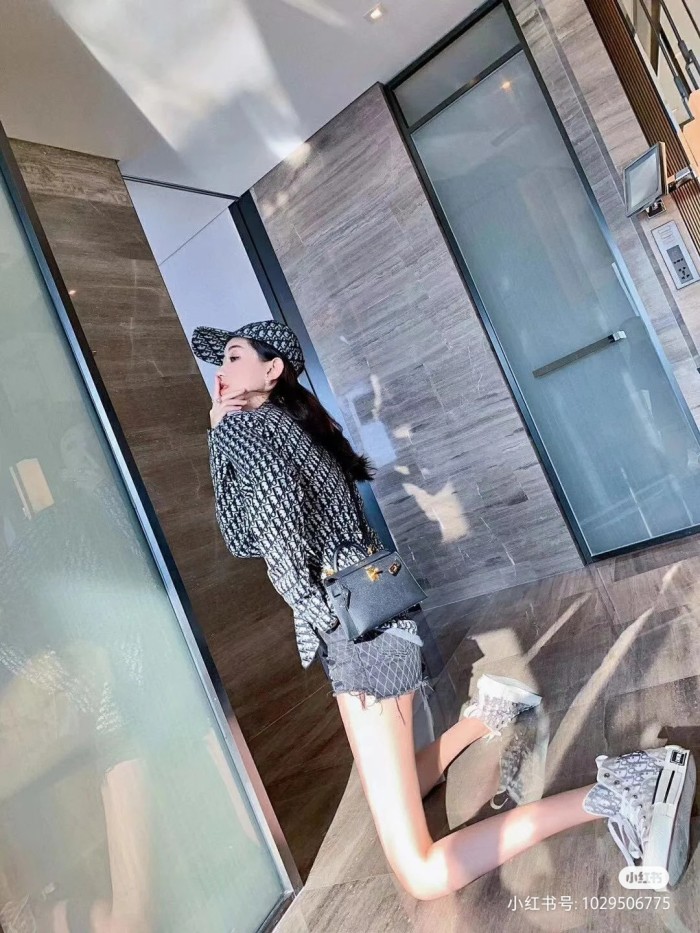 DIOR Shirt Men's Beige Marine Blue