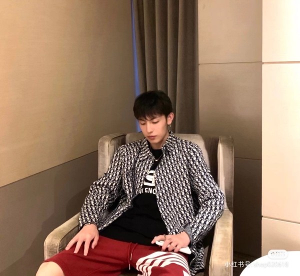 DIOR Shirt Men's Beige Marine Blue