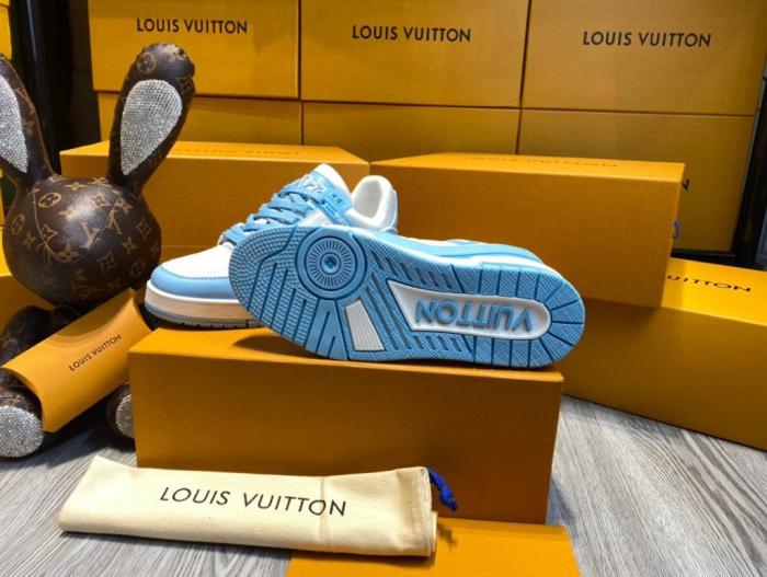 Louis Vuitton Trainer Low White Sky Blue