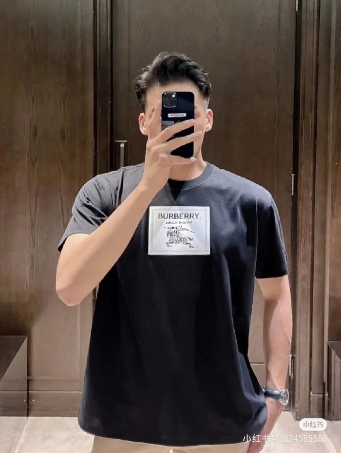 Burberry Prorsum Label Cotton T Shirt Black