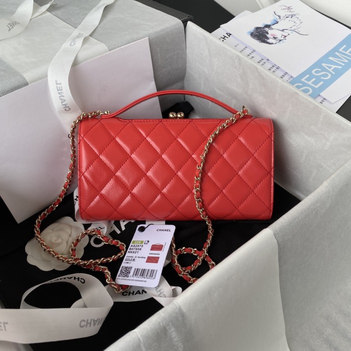  Handbag  Chanel AS2875  size 12.4*22.3*5.7 cm