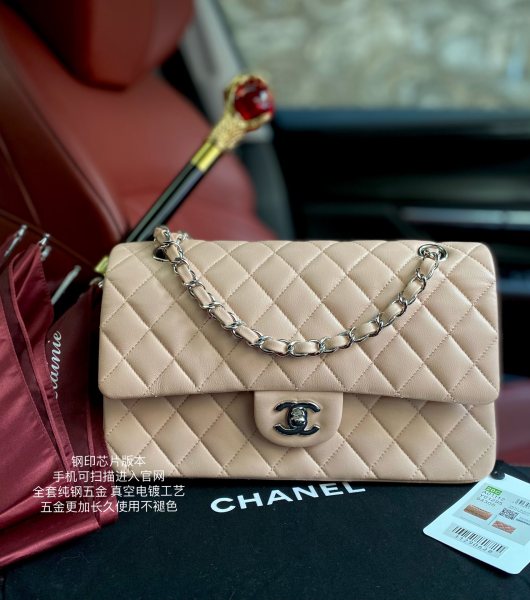  Handbag   Chanel  A01112  size  25.5*15.5*6.5  cm