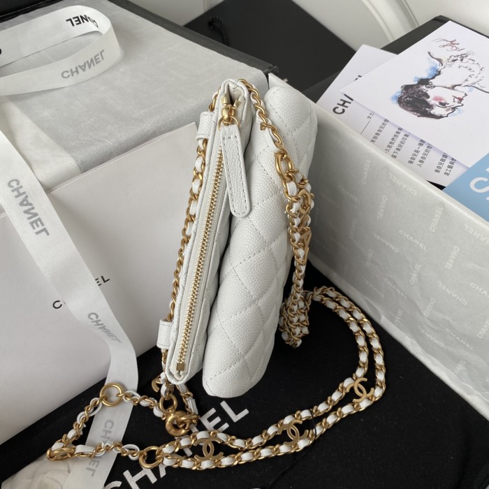  Handbag   Chanel  AS3225  size  12*17.5*2.5 cm