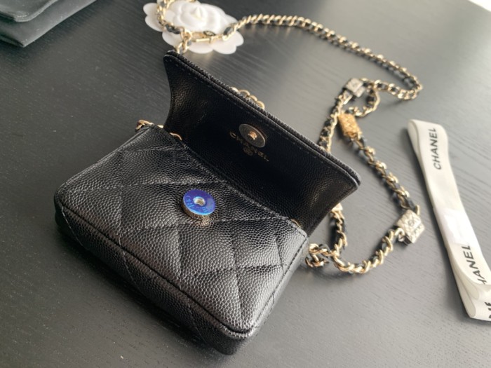 Handbag   Chanel  2444 size  10cmx7.5cmx2 cm