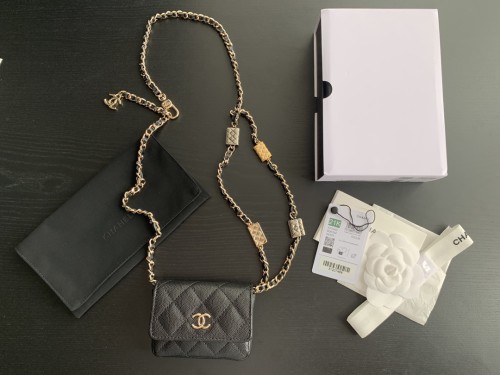 Handbag   Chanel  2444 size  10cmx7.5cmx2 cm