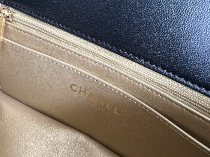 CHANEL Classic Flap CF Small Gold Ball Sheepskin Chain Bag, Shoulder Bag, Crossbody Bag Mini Women's Black AS1787-B08034-94305 size 20*7*13cm