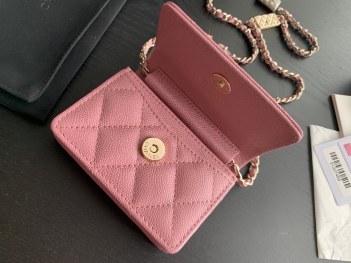  Handbag   Chanel  2444  size  10cmx8cmx1.5 cm