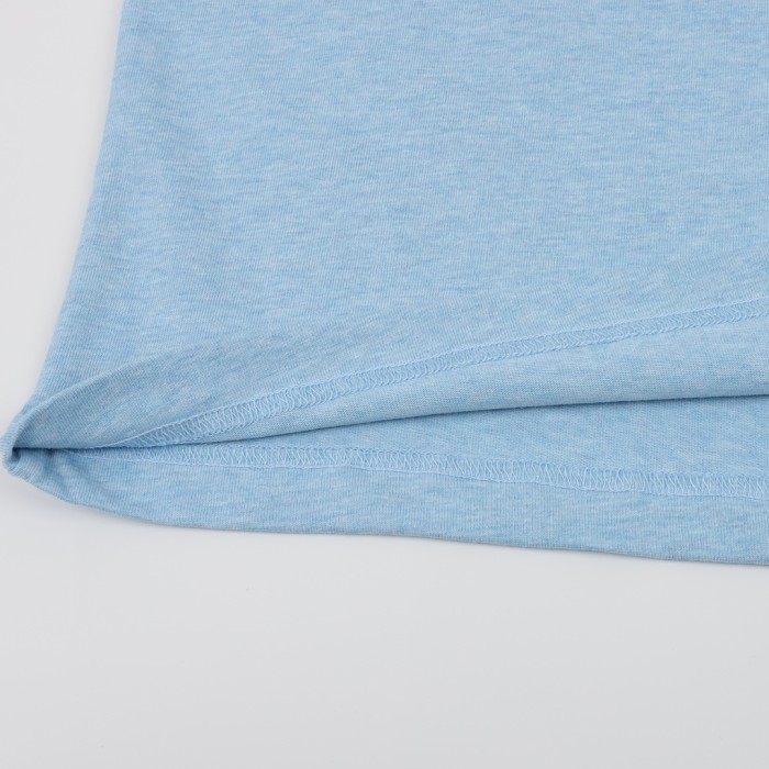 Balenciaga Drop Shoulder Sleeve T Shirt Unisex Light Blue